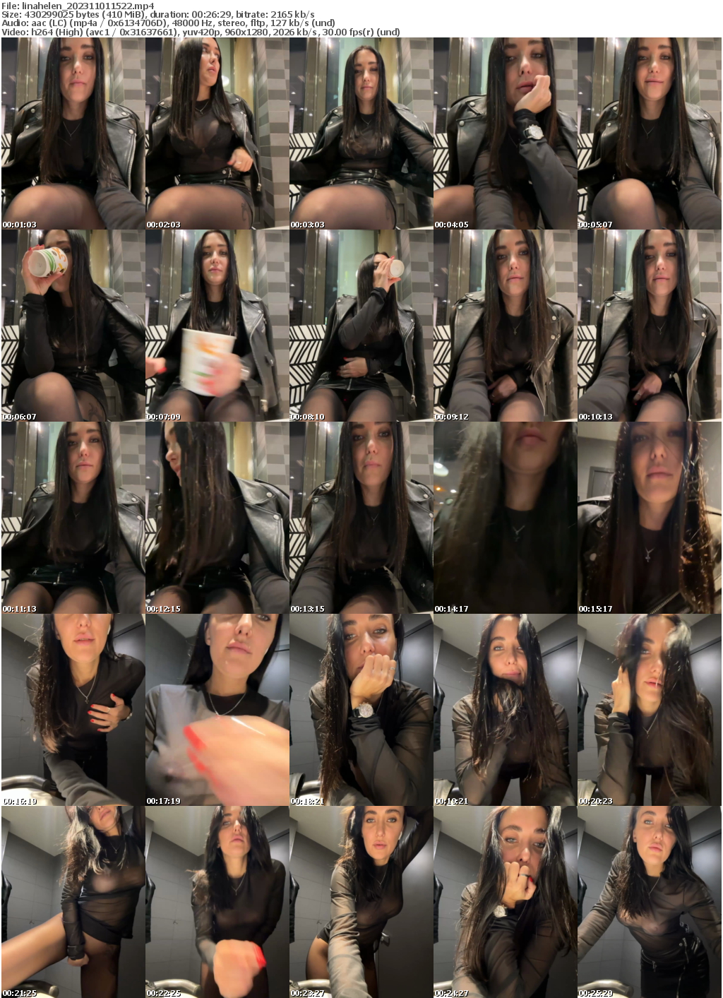 Preview thumb from linahelen on 2023-11-01 @ bongacams