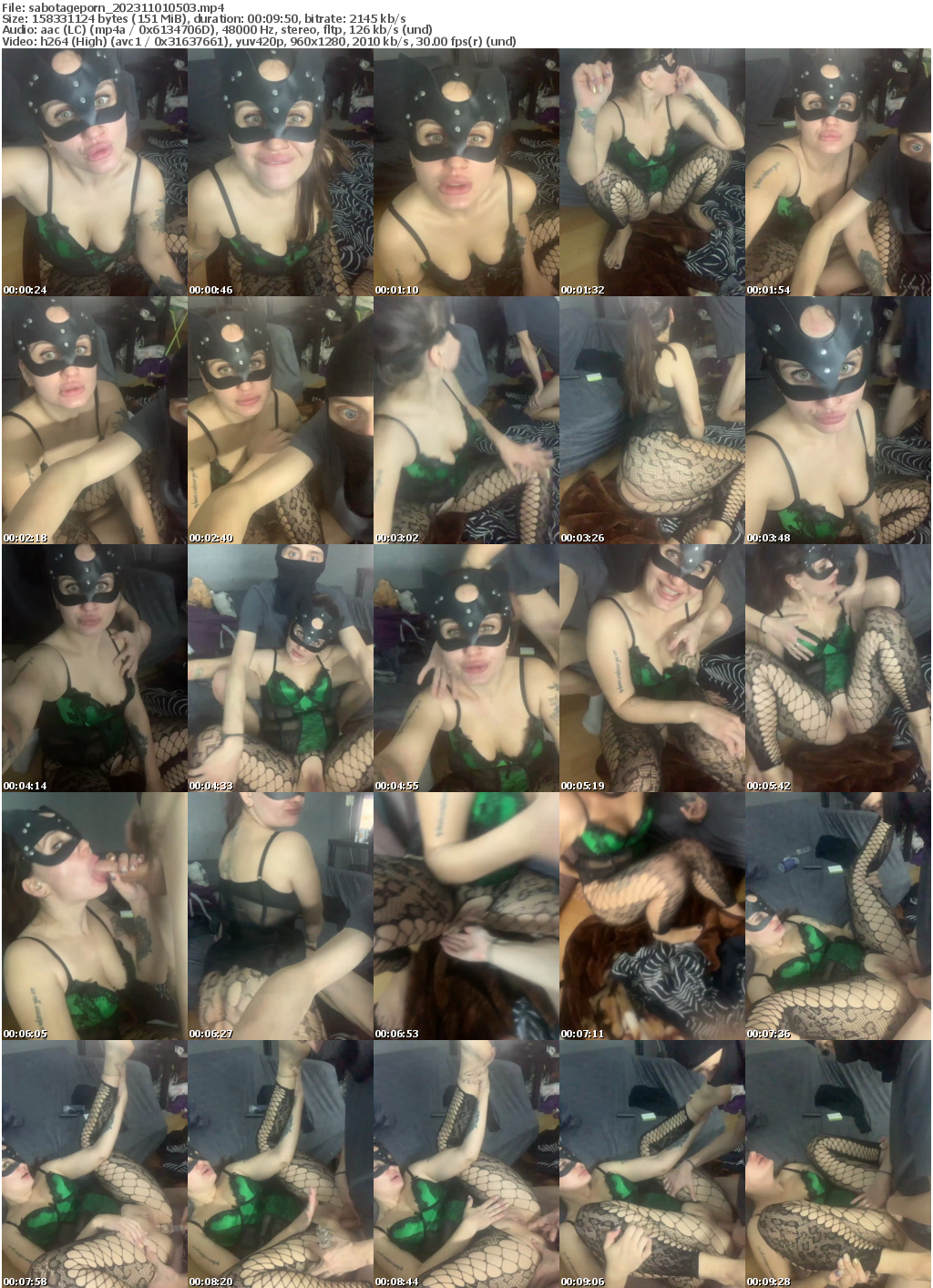 Preview thumb from sabotageporn on 2023-11-01 @ bongacams