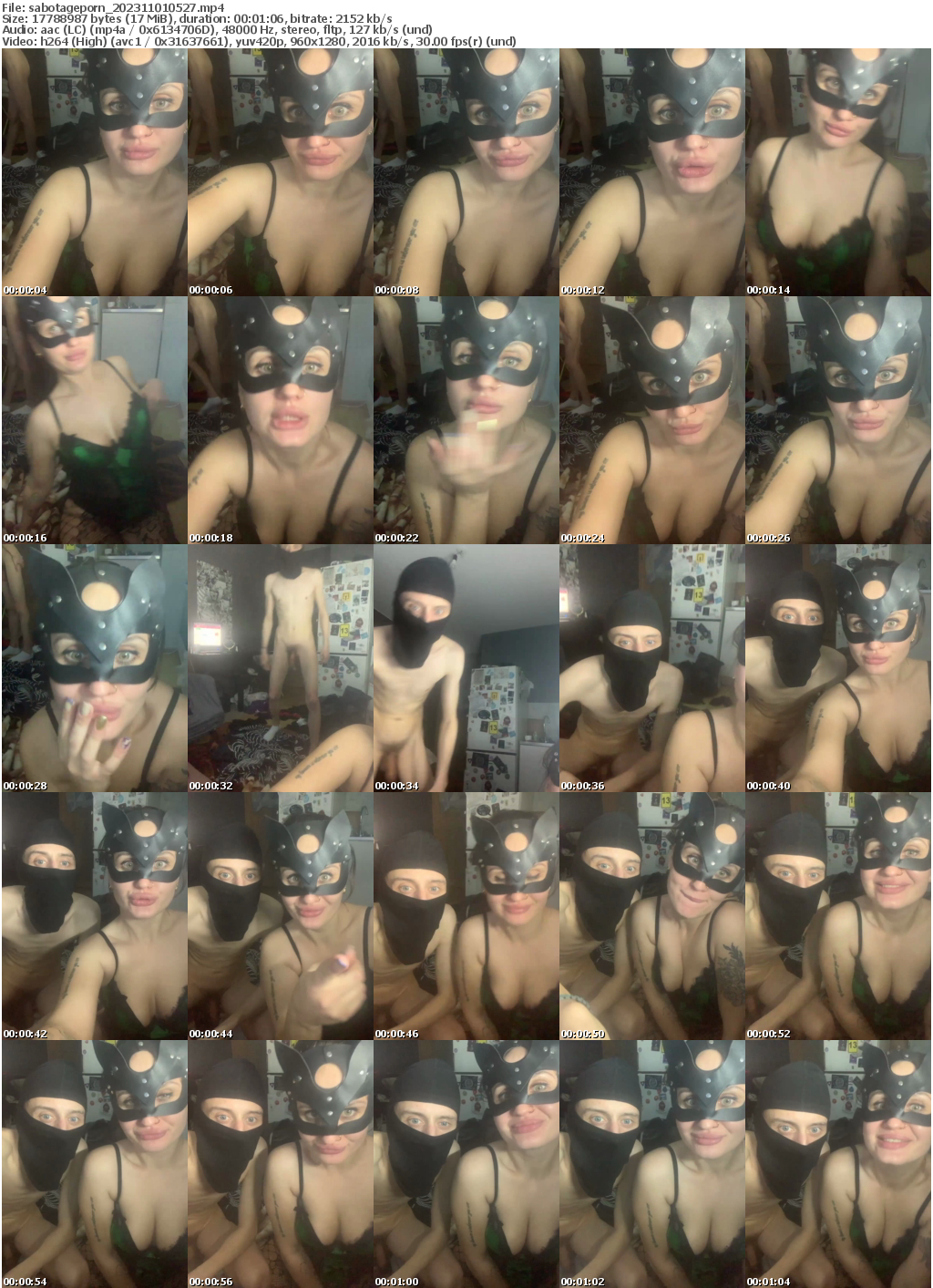 Preview thumb from sabotageporn on 2023-11-01 @ bongacams