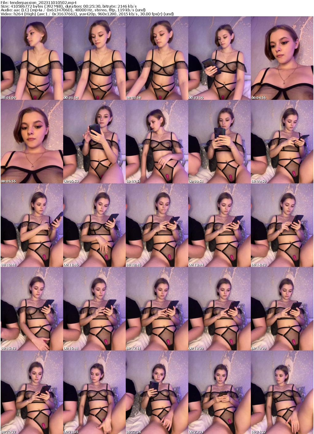 Preview thumb from tenderpassion on 2023-11-01 @ bongacams