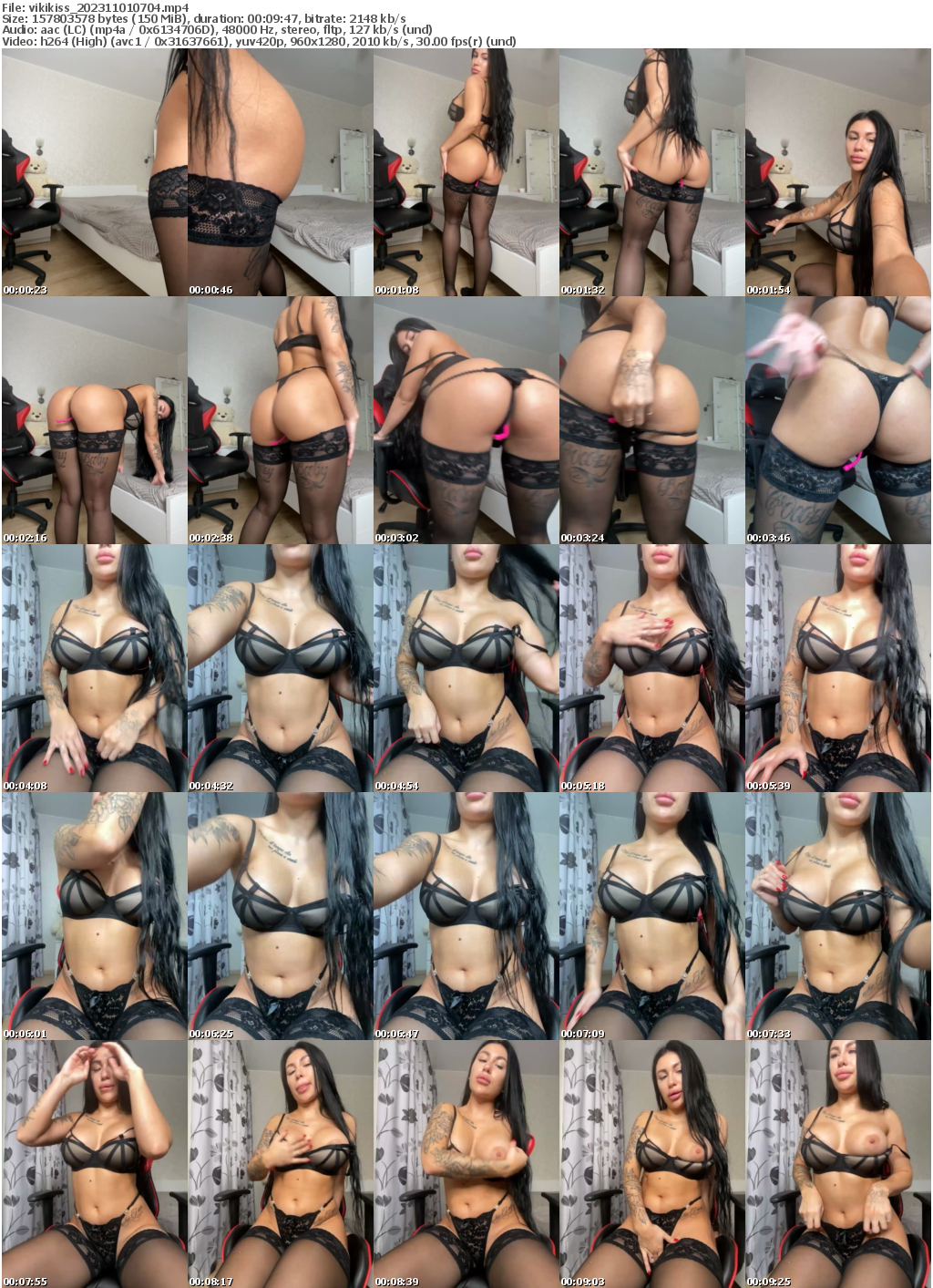 Preview thumb from vikikiss on 2023-11-01 @ bongacams