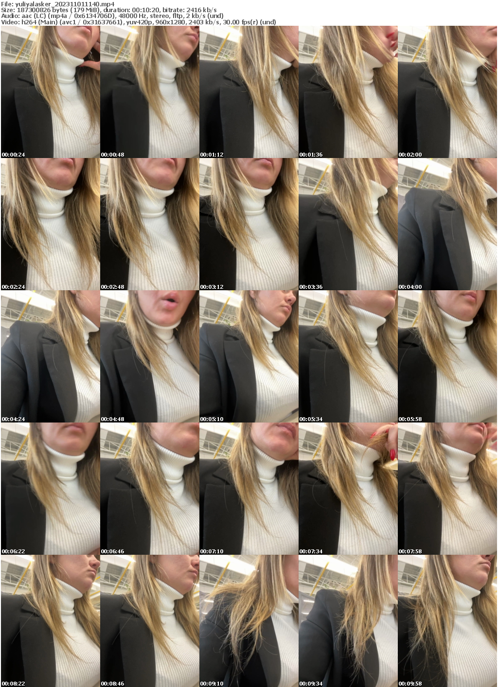 Preview thumb from yuliyalasker on 2023-11-01 @ bongacams