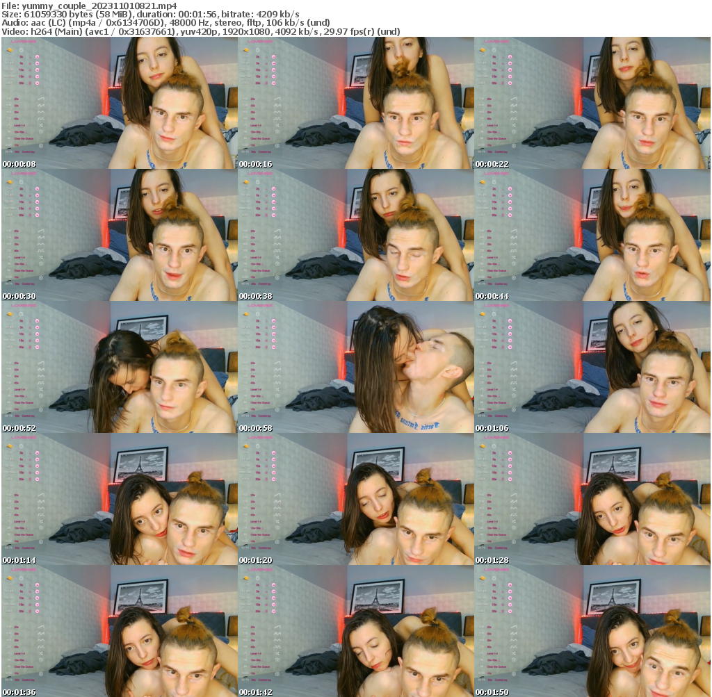 Preview thumb from yummy_couple on 2023-11-01 @ bongacams