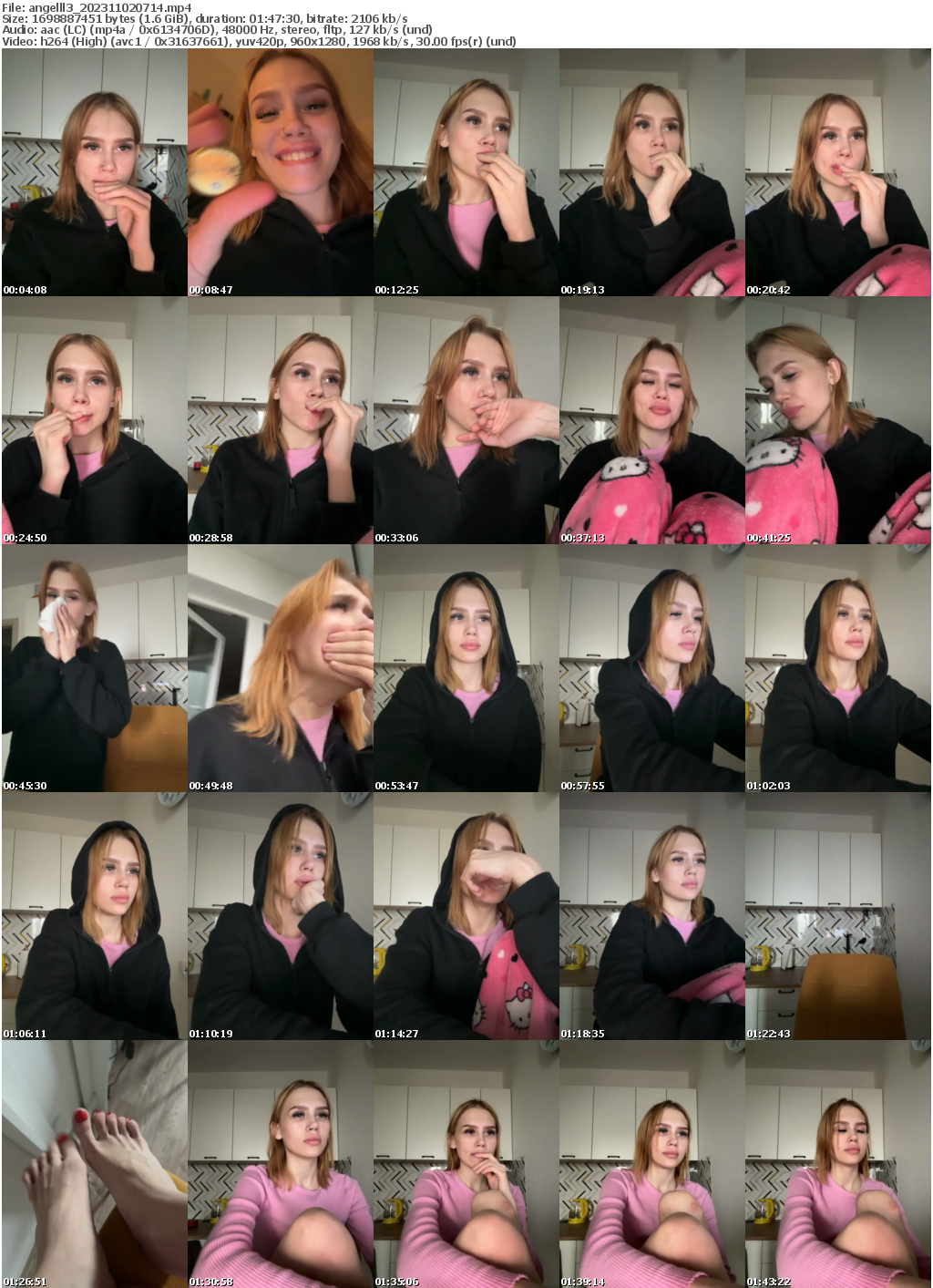 Preview thumb from angelll3 on 2023-11-02 @ bongacams