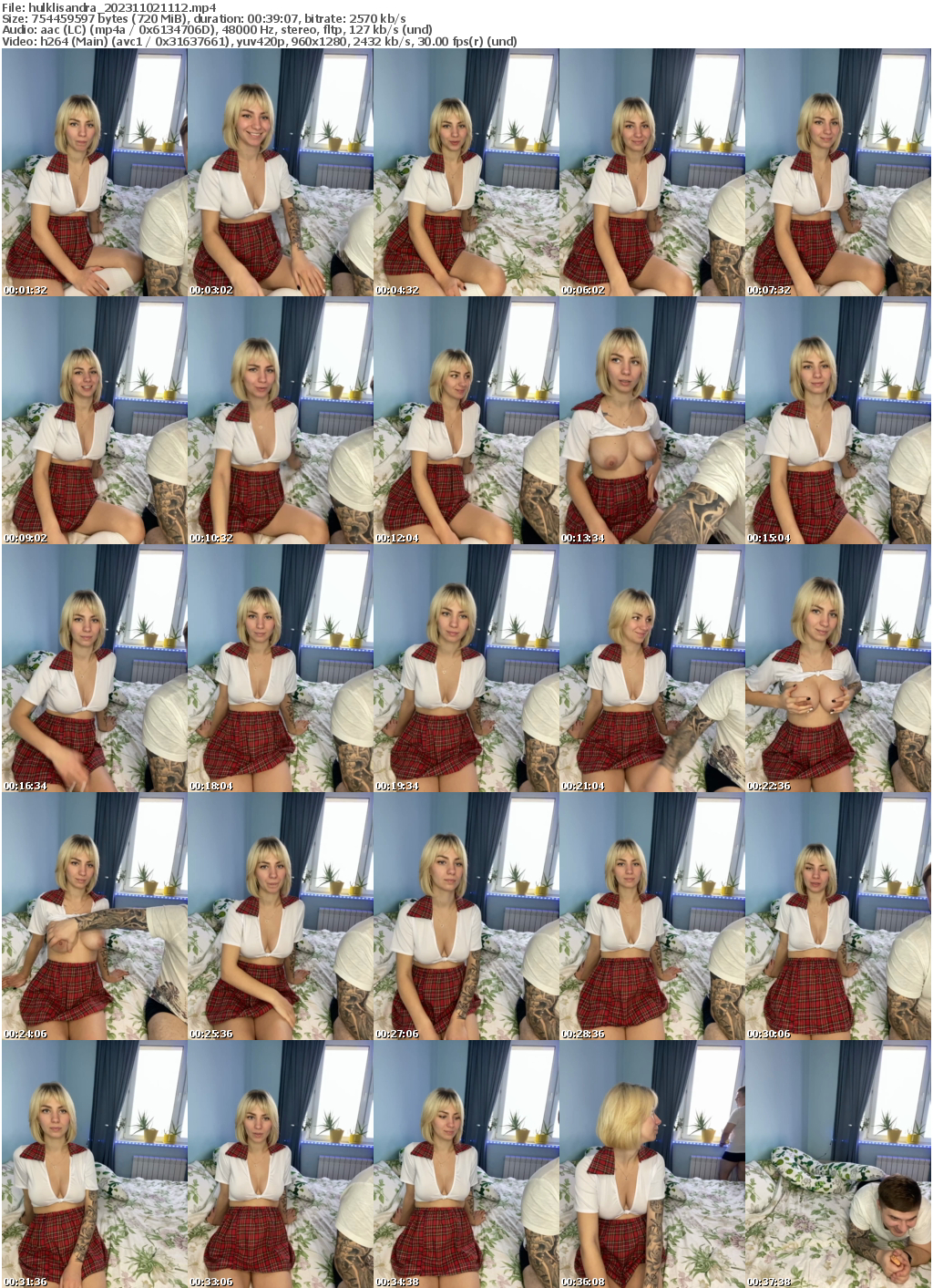 Preview thumb from hulklisandra on 2023-11-02 @ bongacams