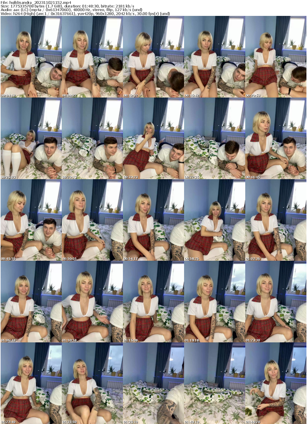 Preview thumb from hulklisandra on 2023-11-02 @ bongacams