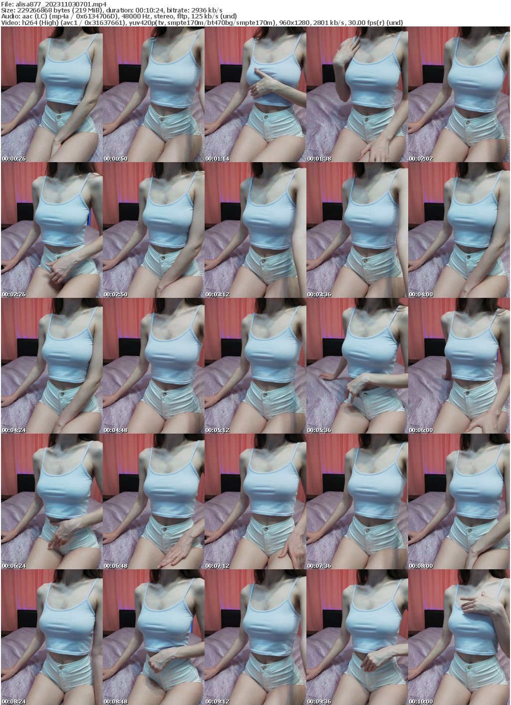 Preview thumb from alisa877 on 2023-11-03 @ bongacams