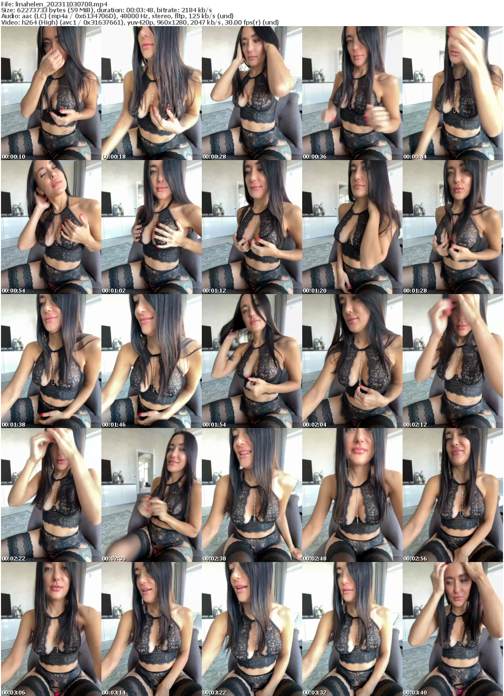 Preview thumb from linahelen on 2023-11-03 @ bongacams