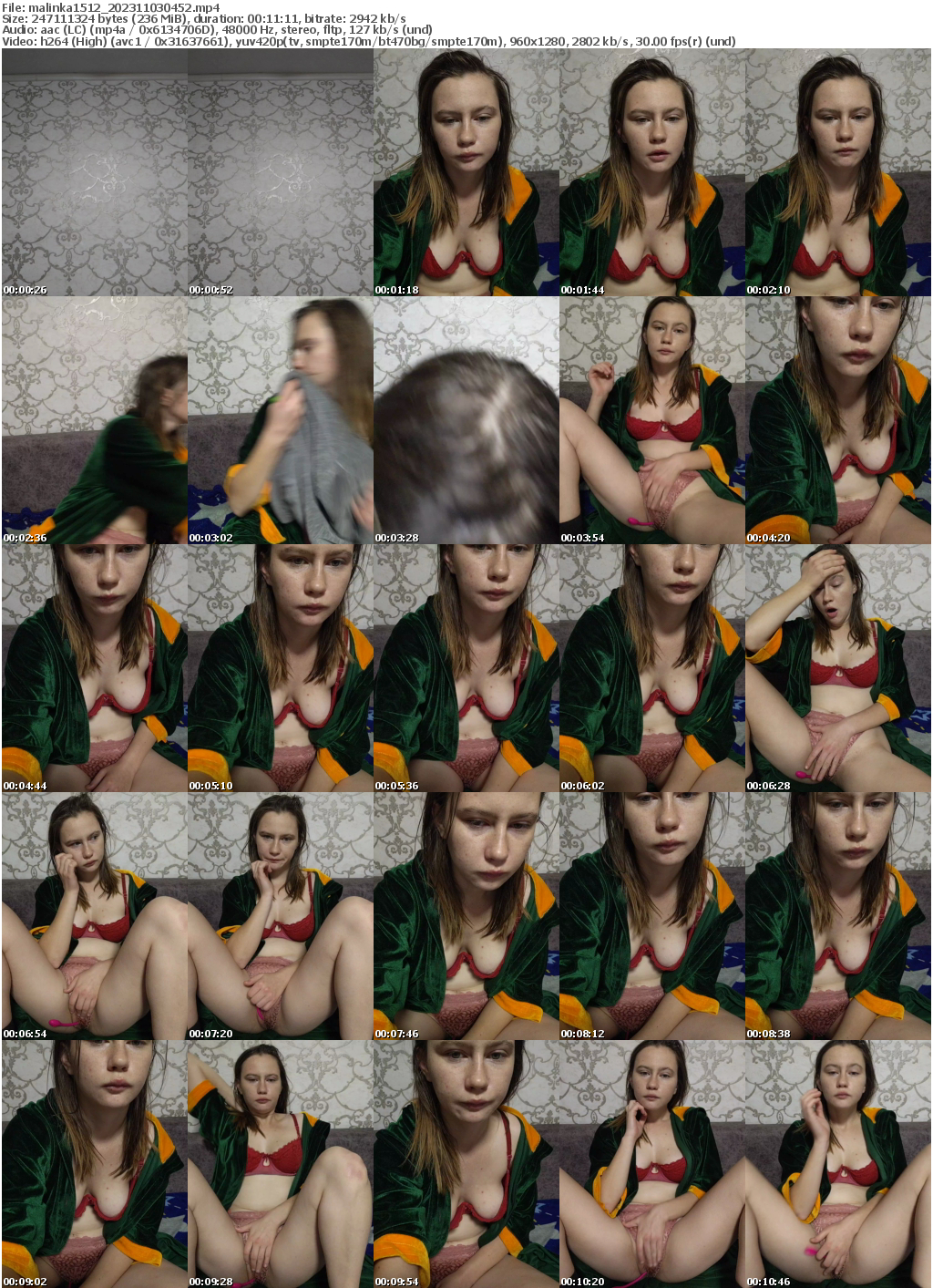 Preview thumb from malinka1512 on 2023-11-03 @ bongacams