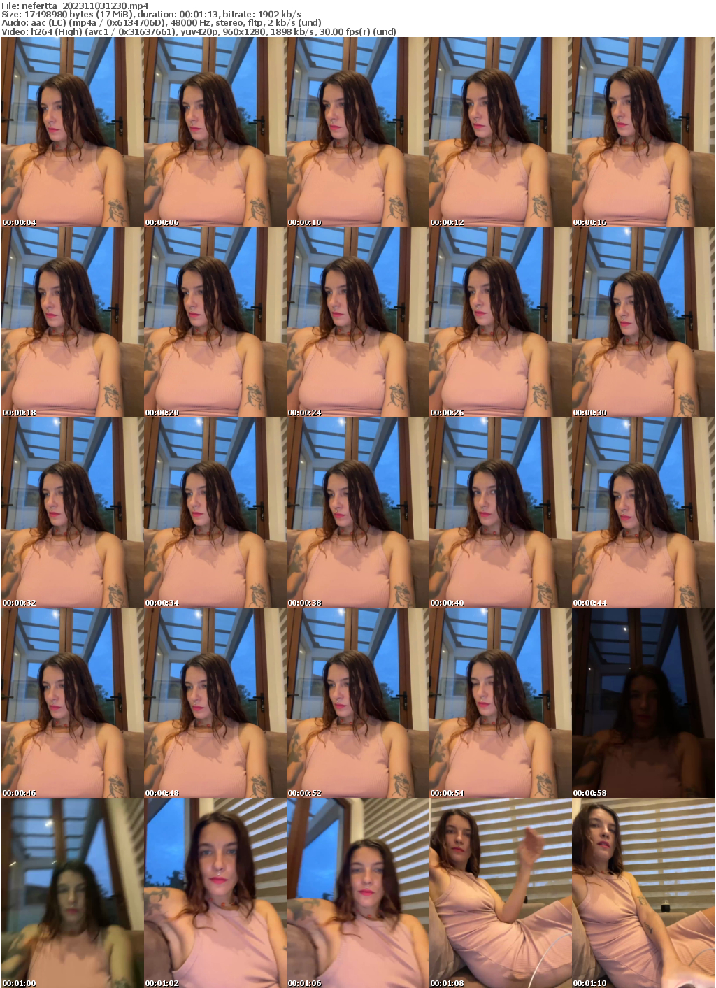 Preview thumb from nefertta on 2023-11-03 @ bongacams