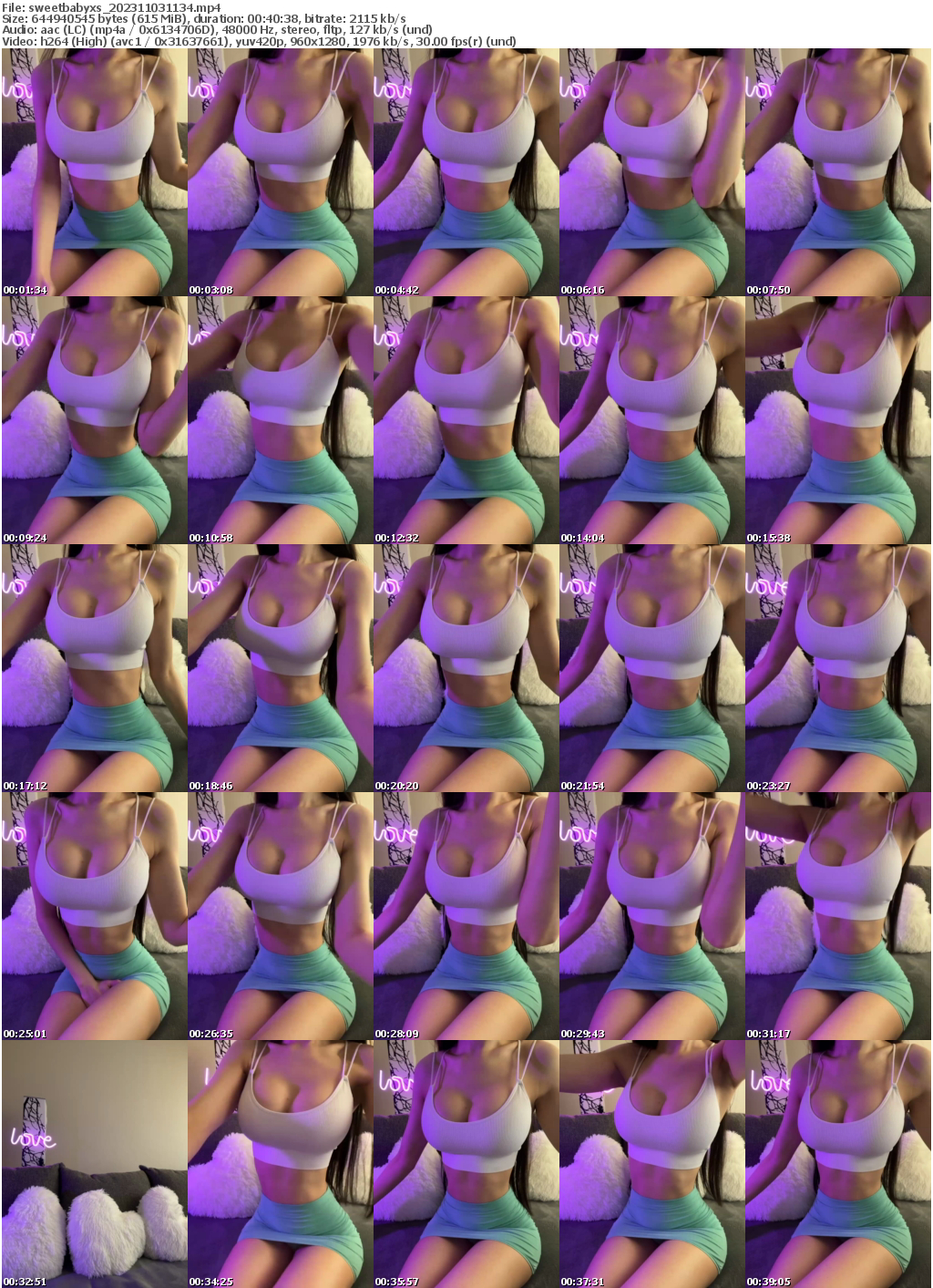 Preview thumb from sweetbabyxs on 2023-11-03 @ bongacams