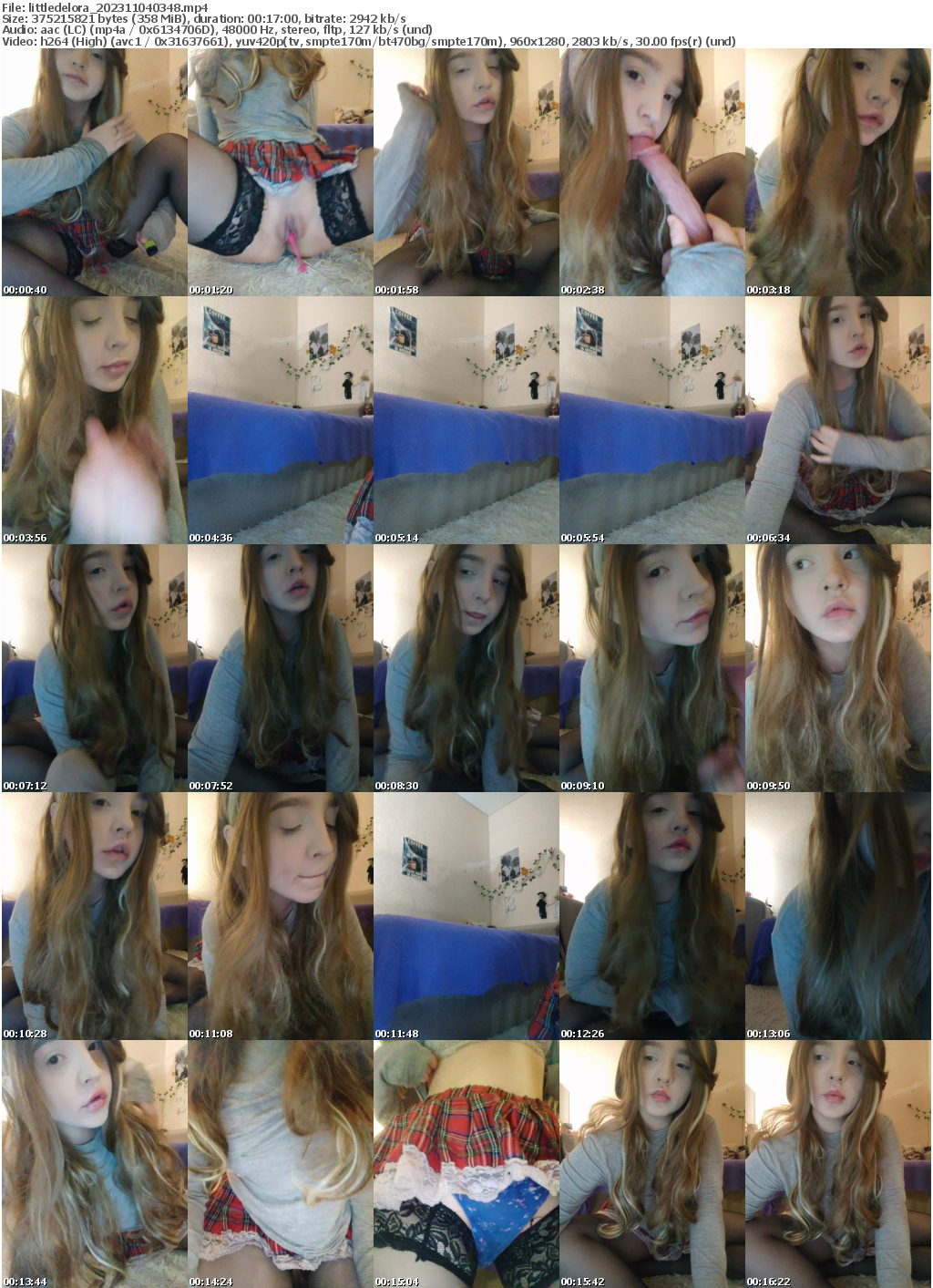 Preview thumb from littledelora on 2023-11-04 @ bongacams