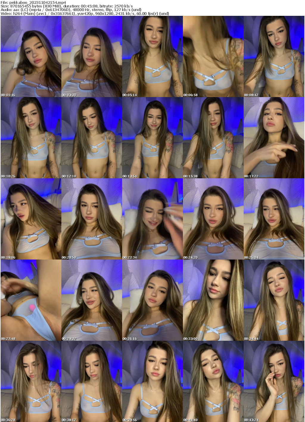 Preview thumb from pekkaboo on 2023-11-04 @ bongacams