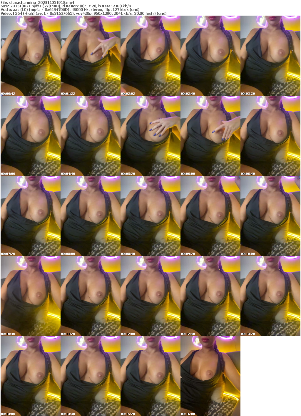 Preview thumb from dianacharming on 2023-11-05 @ bongacams