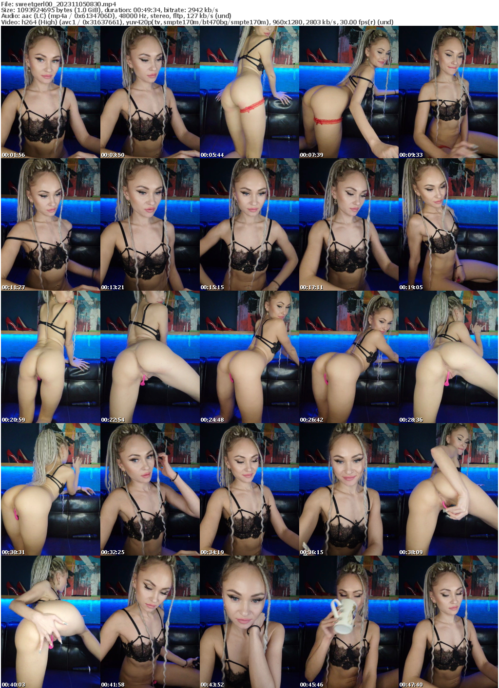 Preview thumb from sweetgerl00 on 2023-11-05 @ bongacams