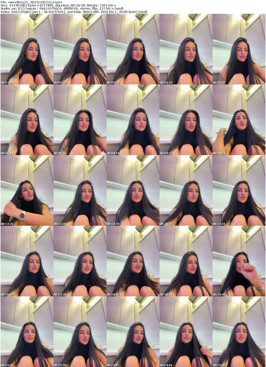 Preview thumb from sweetkira25 on 2023-11-05 @ bongacams