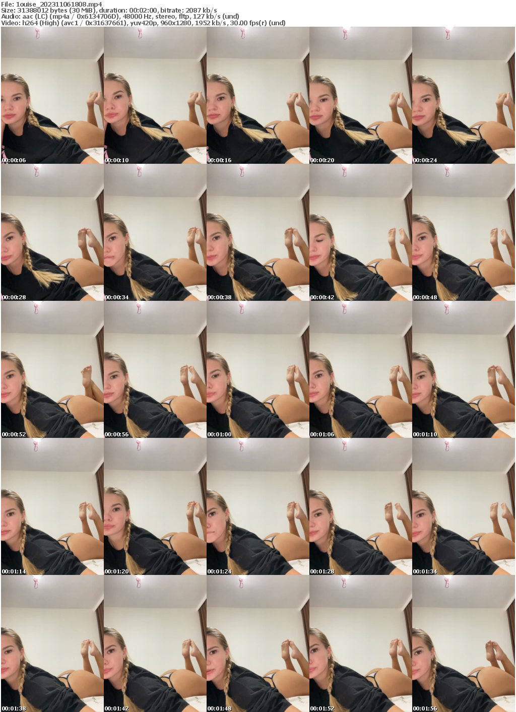 Preview thumb from 1ouise on 2023-11-06 @ bongacams