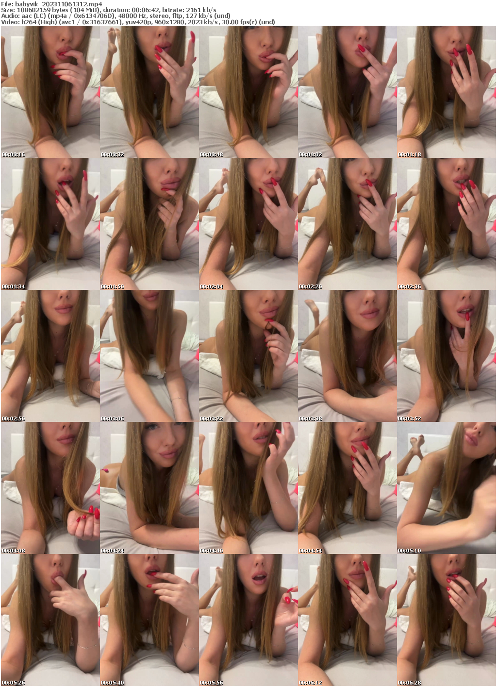 Preview thumb from babyvik on 2023-11-06 @ bongacams