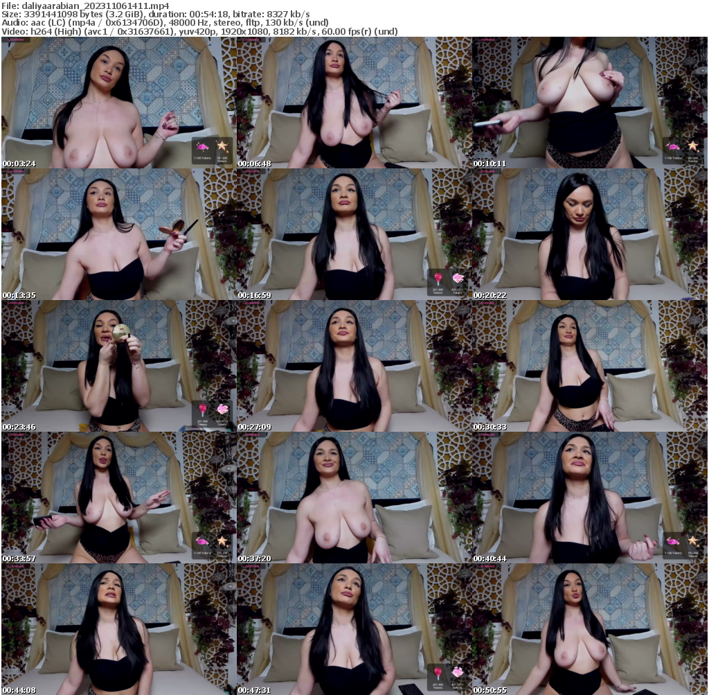 Preview thumb from daliyaarabian on 2023-11-06 @ bongacams