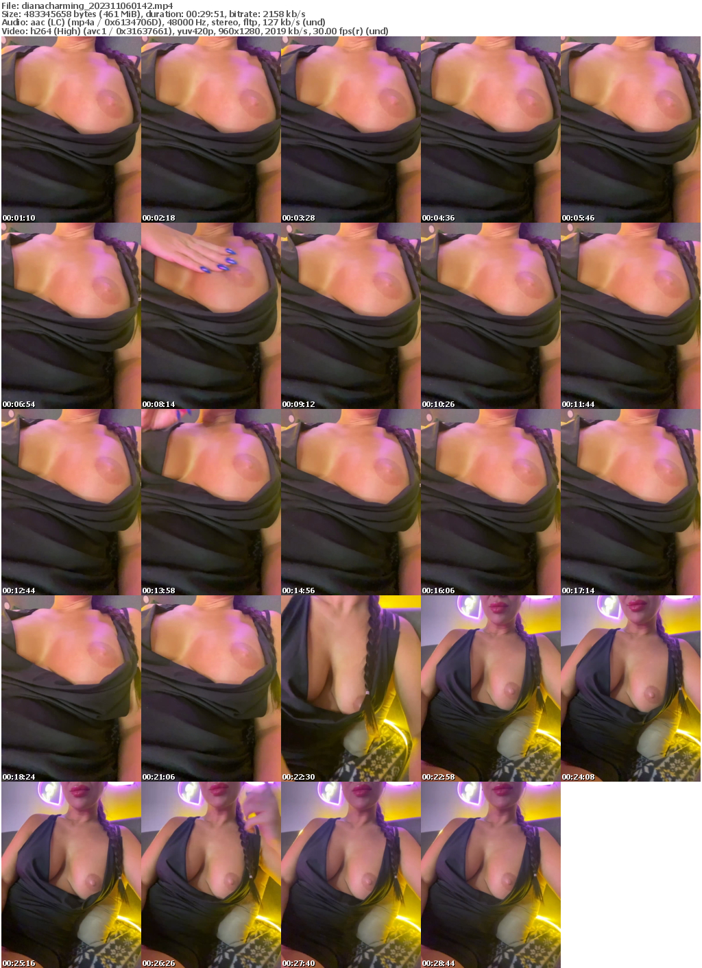 Preview thumb from dianacharming on 2023-11-06 @ bongacams