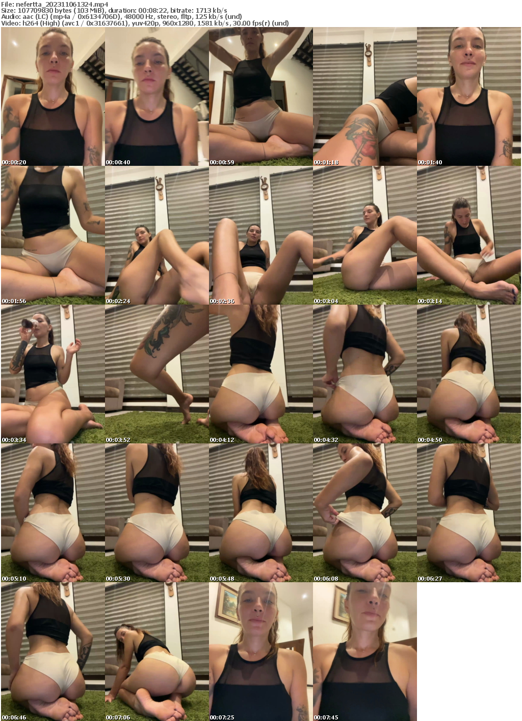 Preview thumb from nefertta on 2023-11-06 @ bongacams