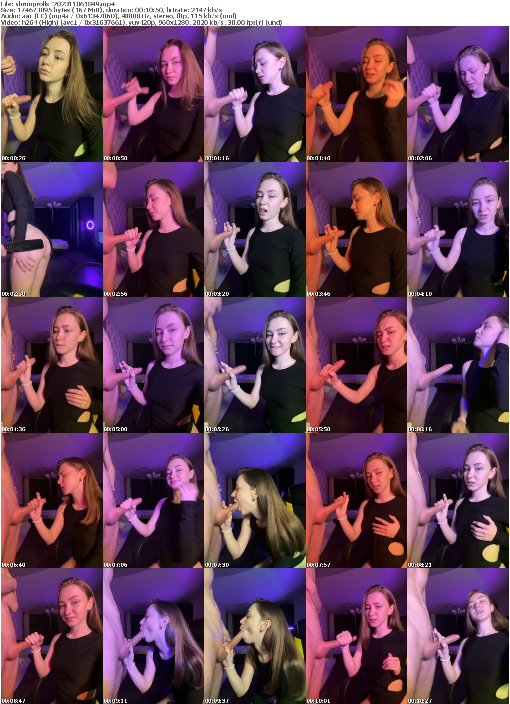 Preview thumb from shrimprolls on 2023-11-06 @ bongacams