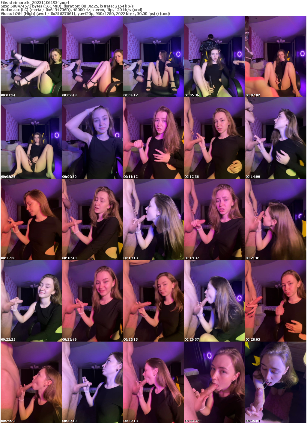 Preview thumb from shrimprolls on 2023-11-06 @ bongacams