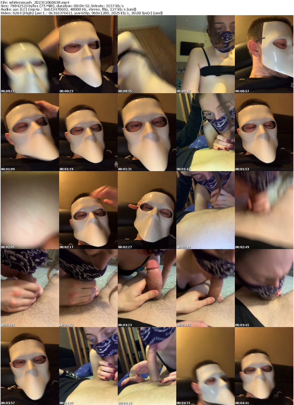 Preview thumb from whitersmash on 2023-11-06 @ bongacams