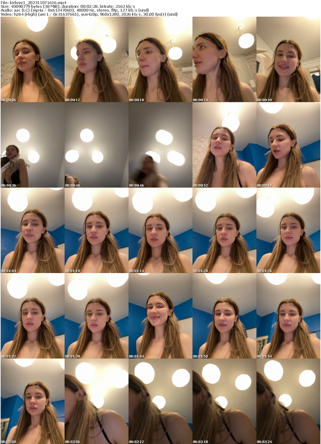 Preview thumb from kirlove1 on 2023-11-07 @ bongacams