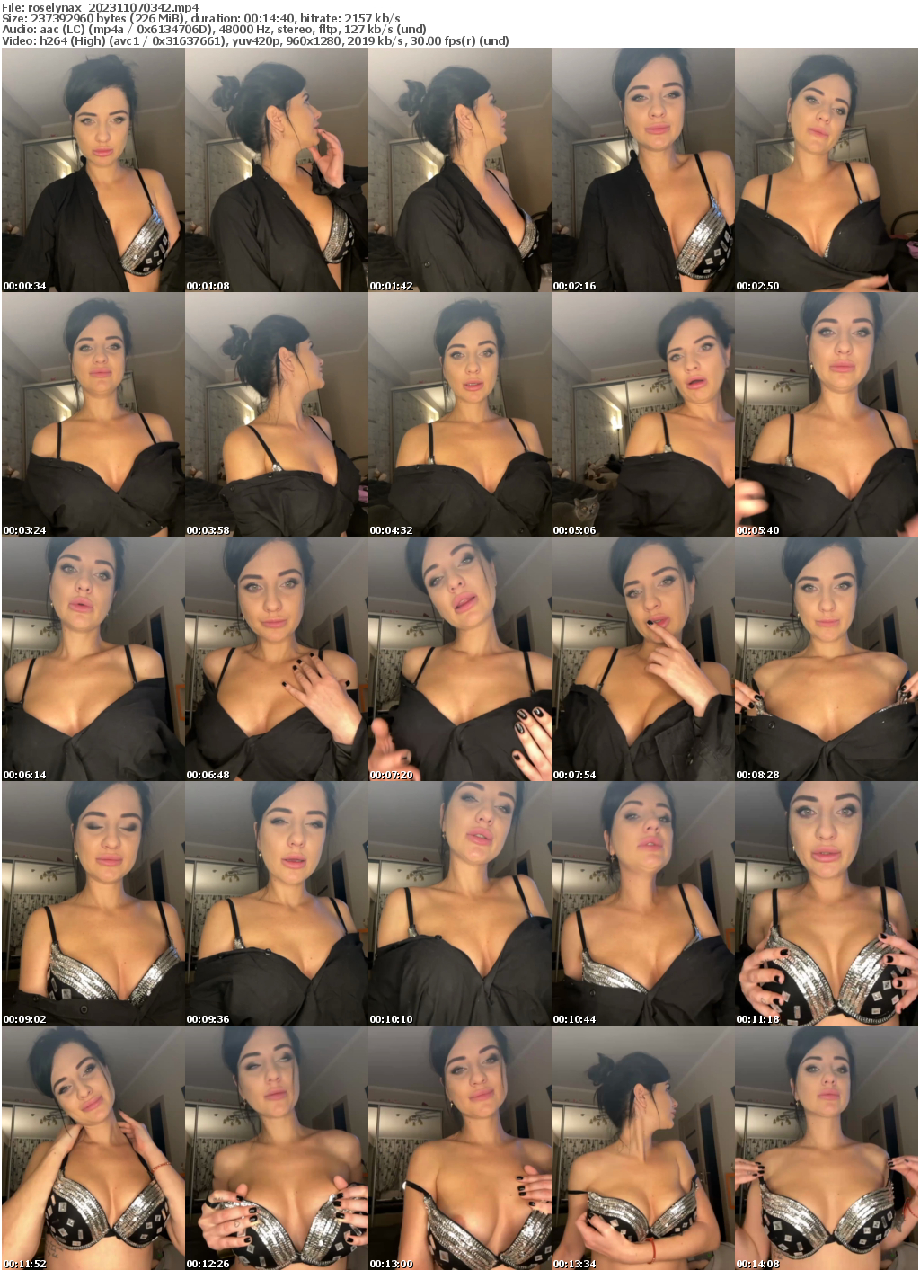 Preview thumb from roselynax on 2023-11-07 @ bongacams