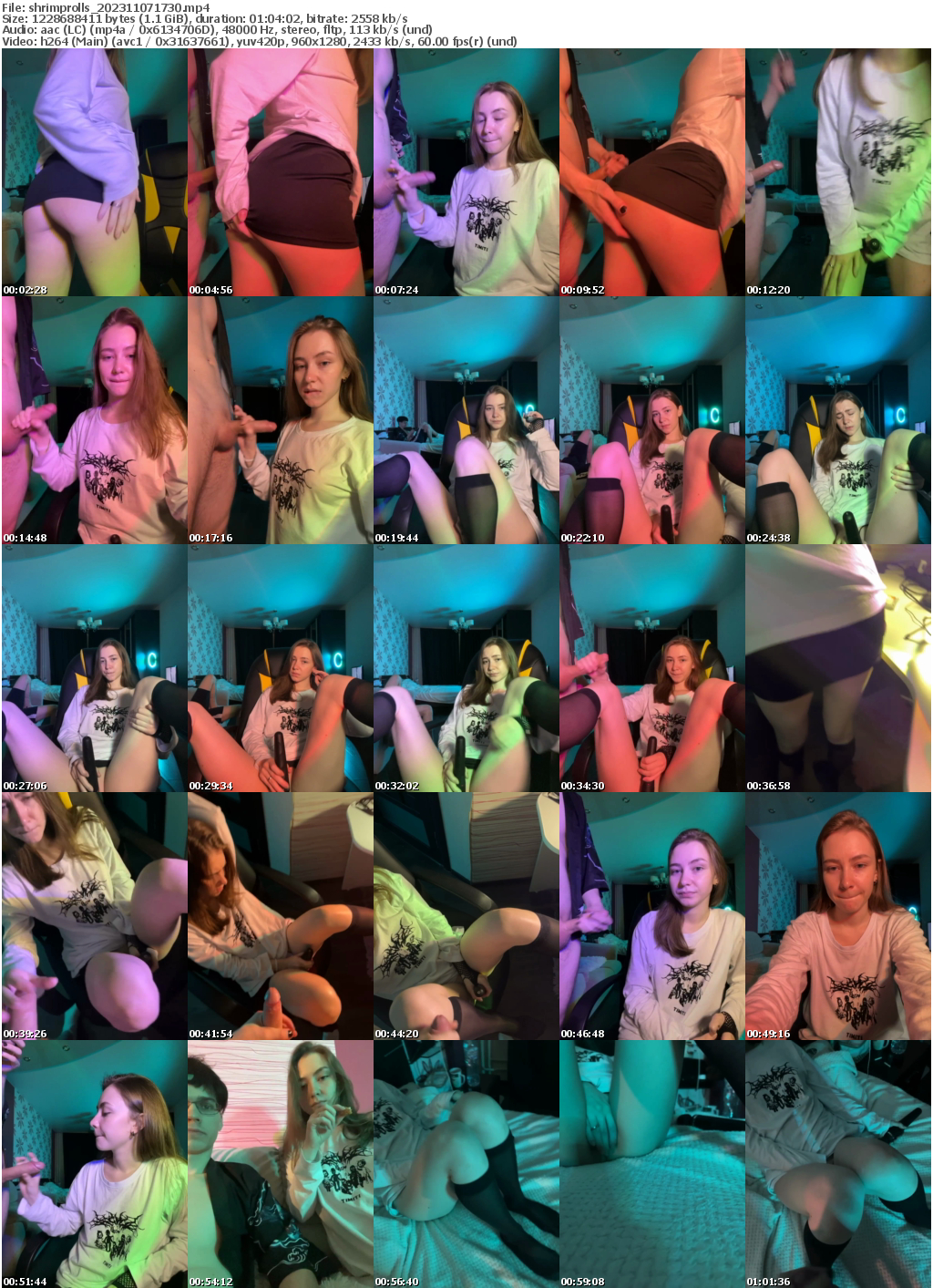 Preview thumb from shrimprolls on 2023-11-07 @ bongacams