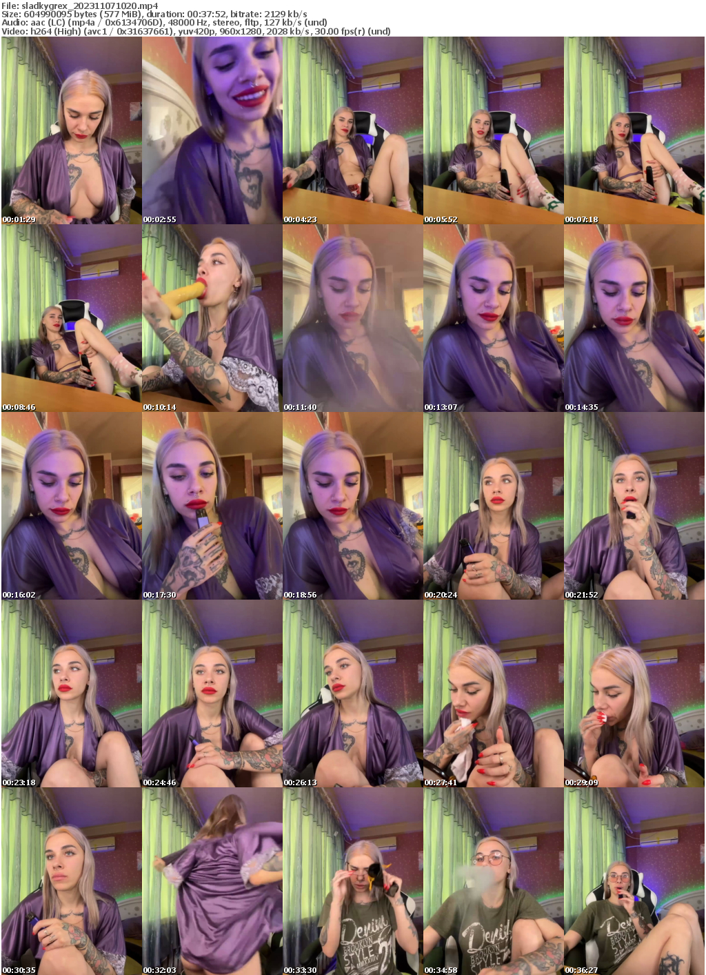 Preview thumb from sladkygrex on 2023-11-07 @ bongacams