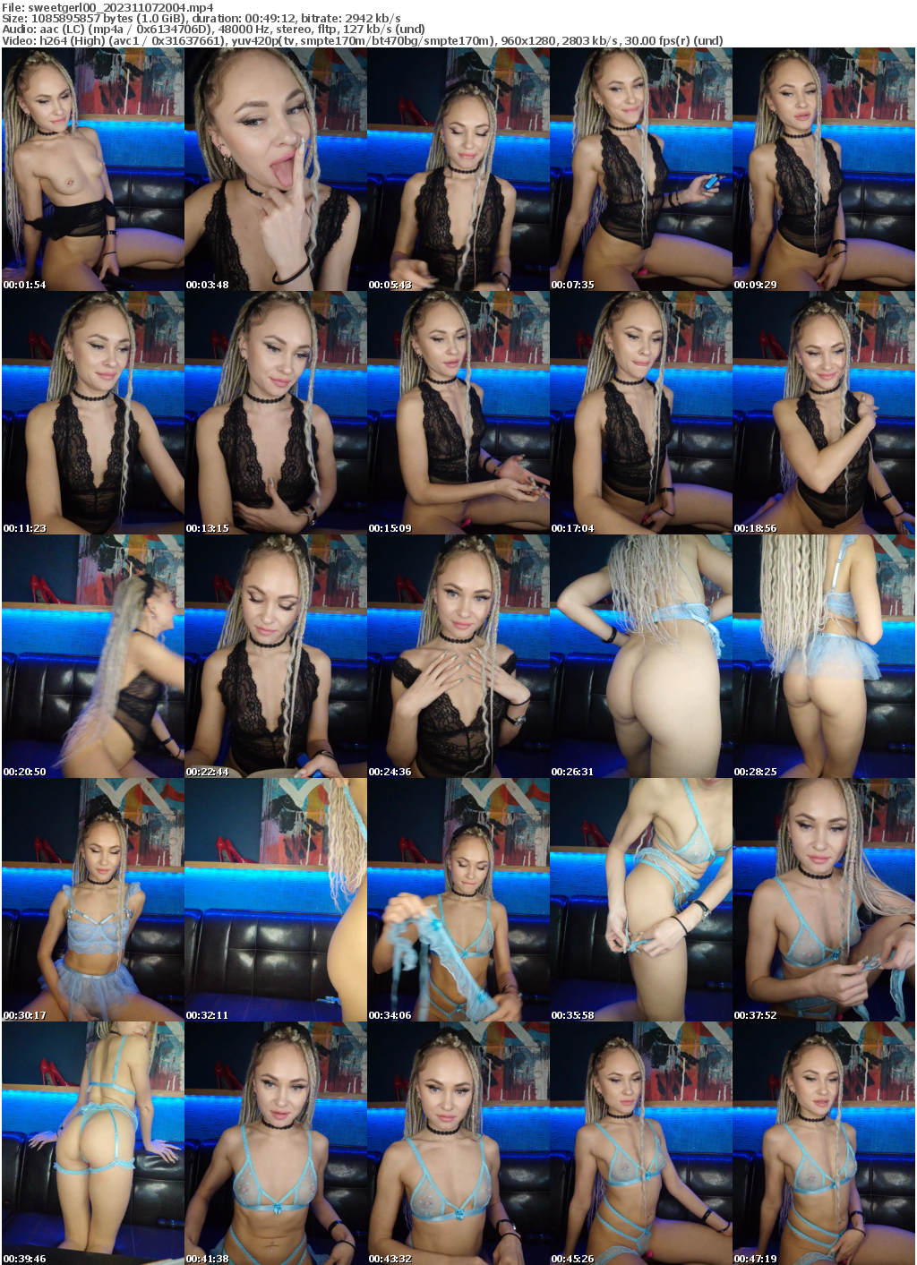 Preview thumb from sweetgerl00 on 2023-11-07 @ bongacams