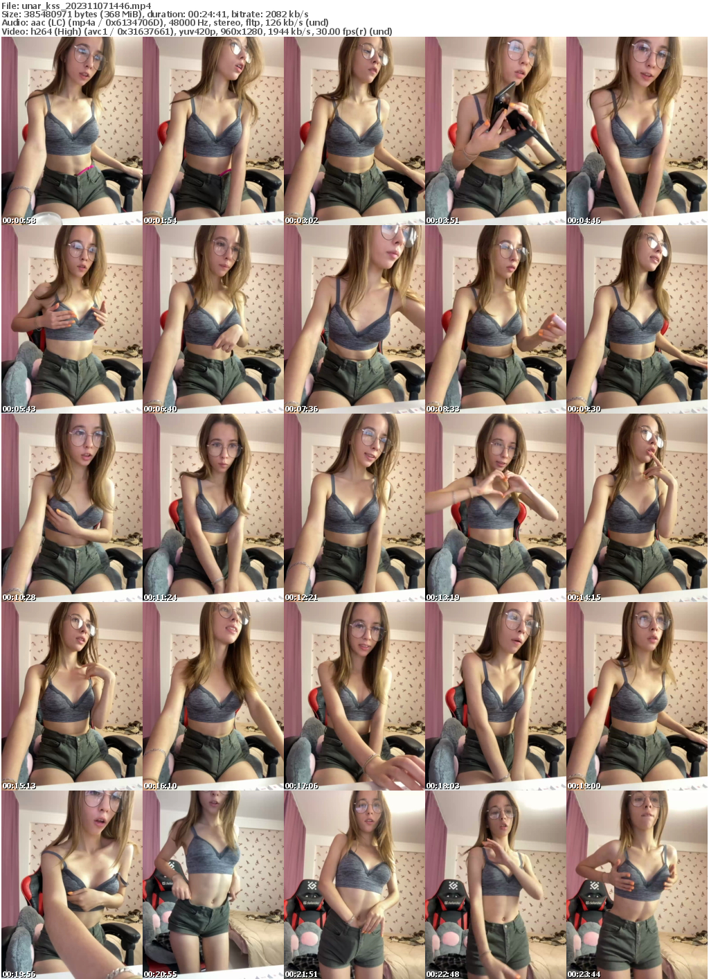 Preview thumb from unar_kss on 2023-11-07 @ bongacams