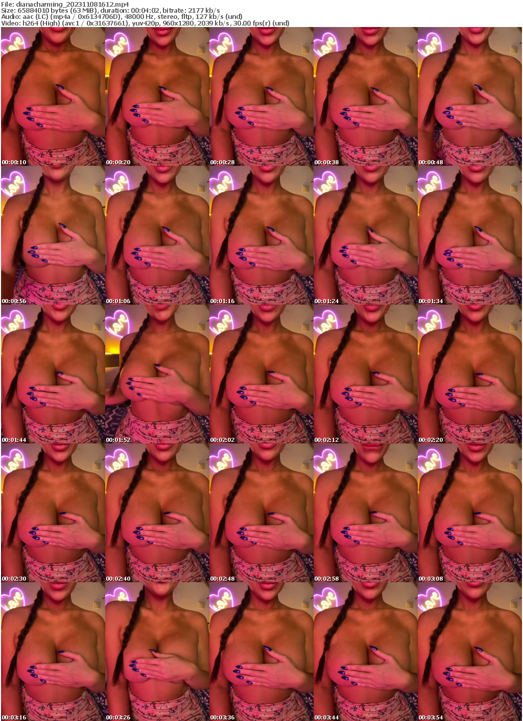 Preview thumb from dianacharming on 2023-11-08 @ bongacams