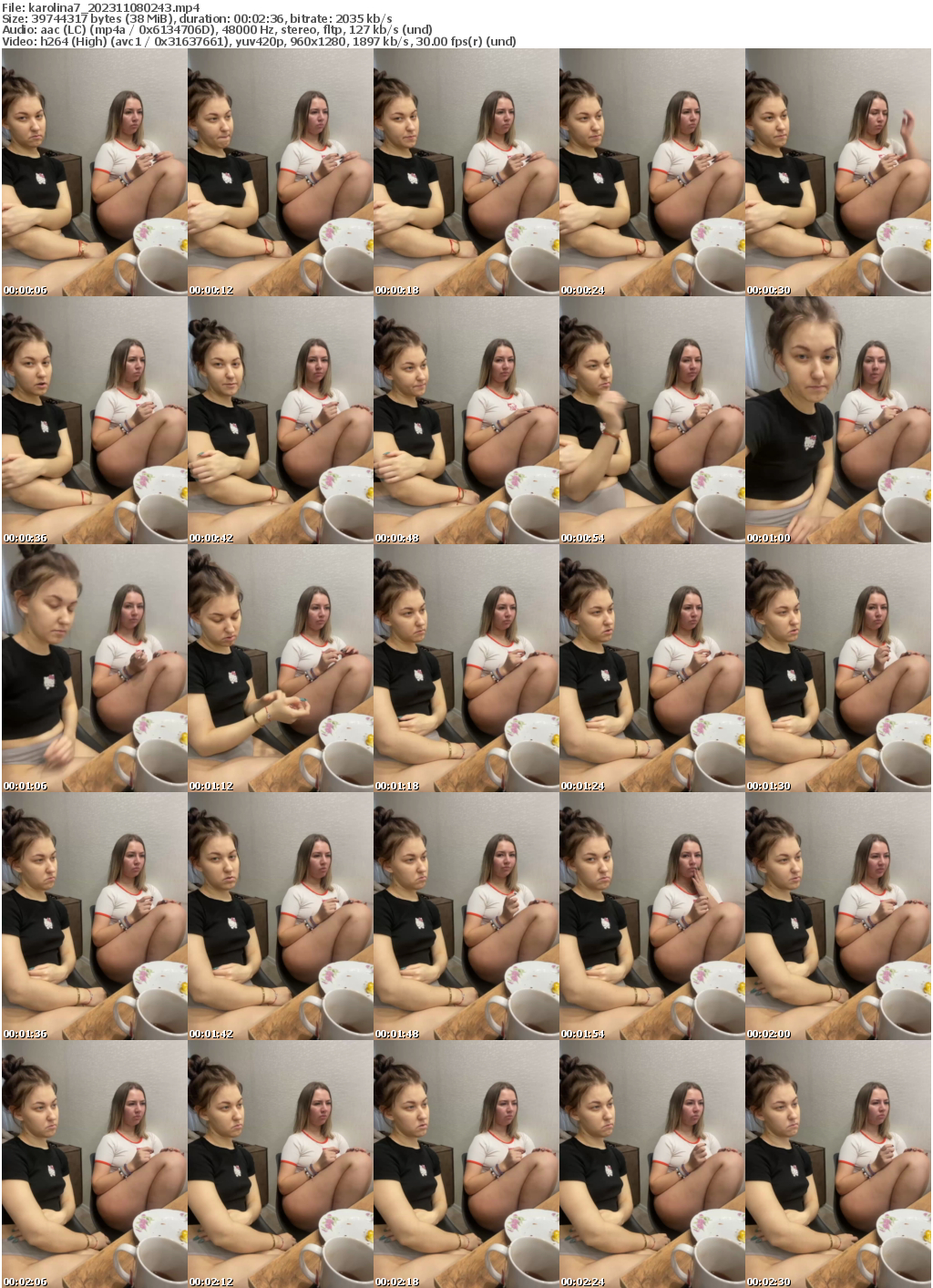 Preview thumb from karolina7 on 2023-11-08 @ bongacams