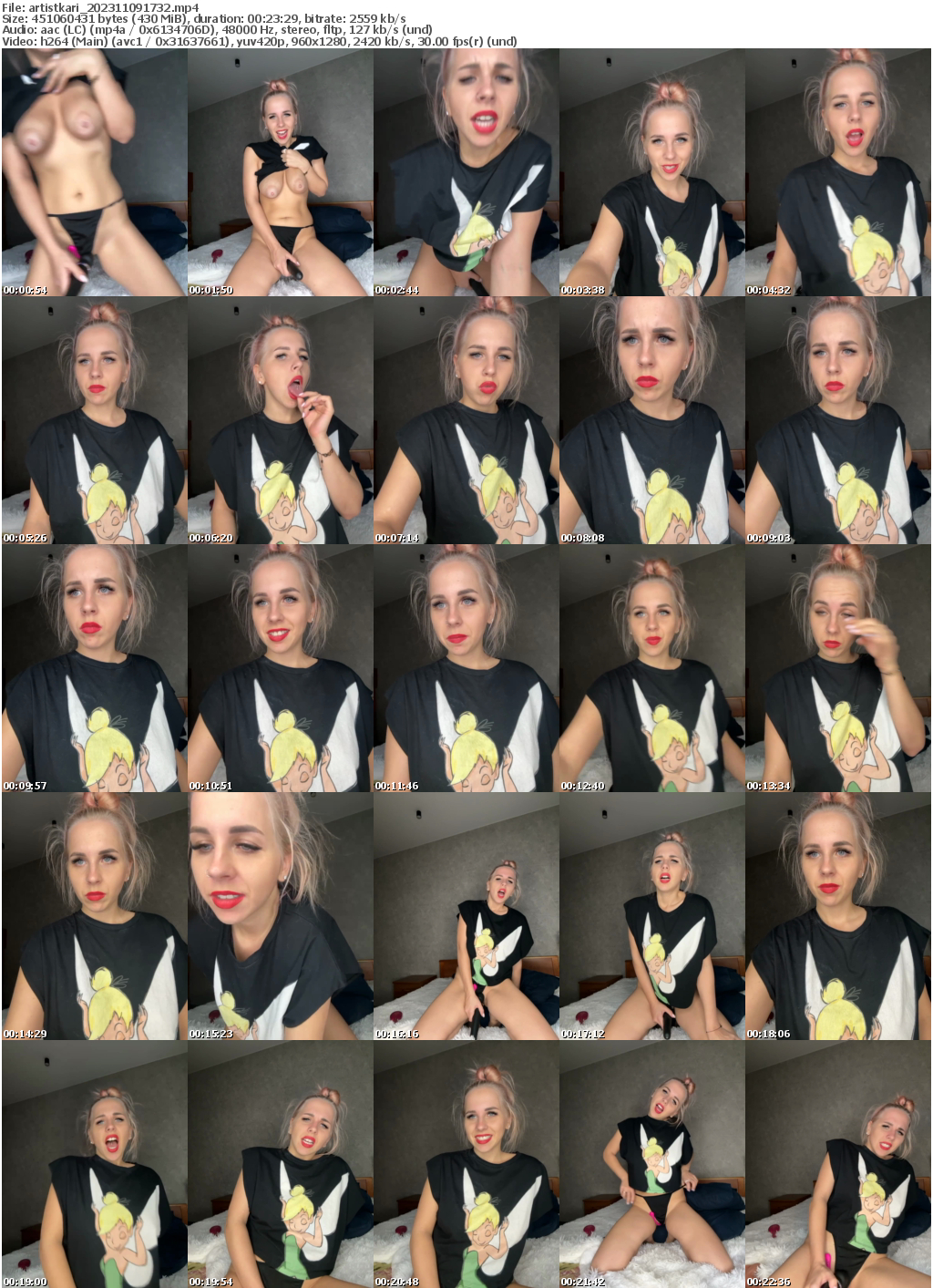 Preview thumb from artistkari on 2023-11-09 @ bongacams