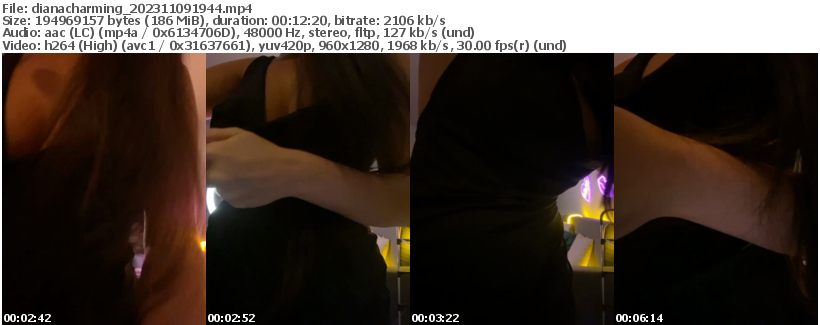 Preview thumb from dianacharming on 2023-11-09 @ bongacams