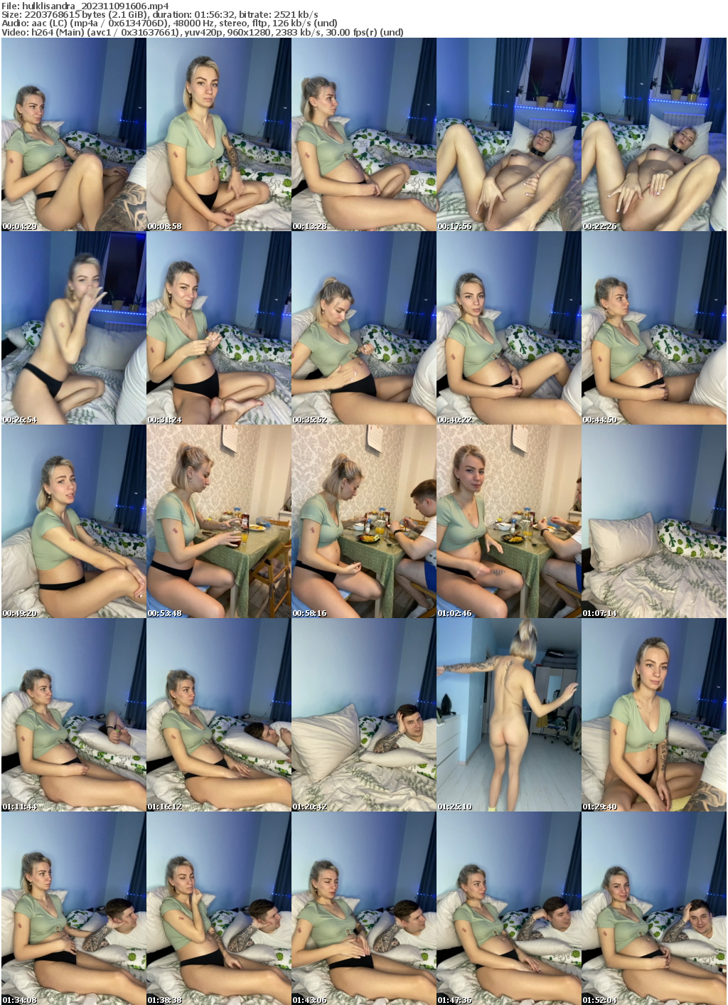 Preview thumb from hulklisandra on 2023-11-09 @ bongacams