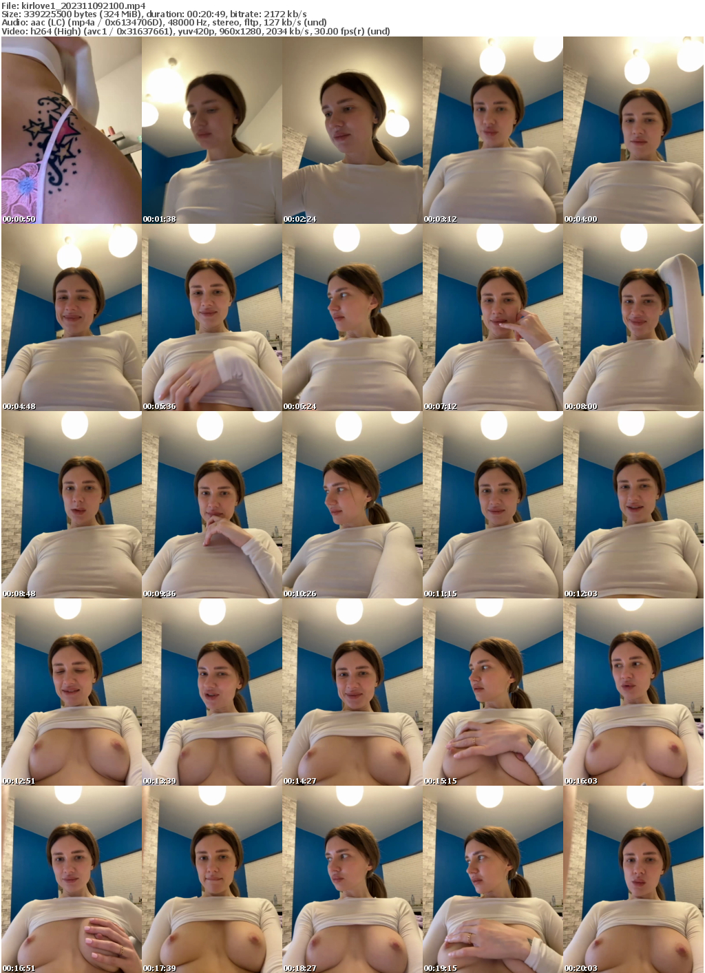 Preview thumb from kirlove1 on 2023-11-09 @ bongacams