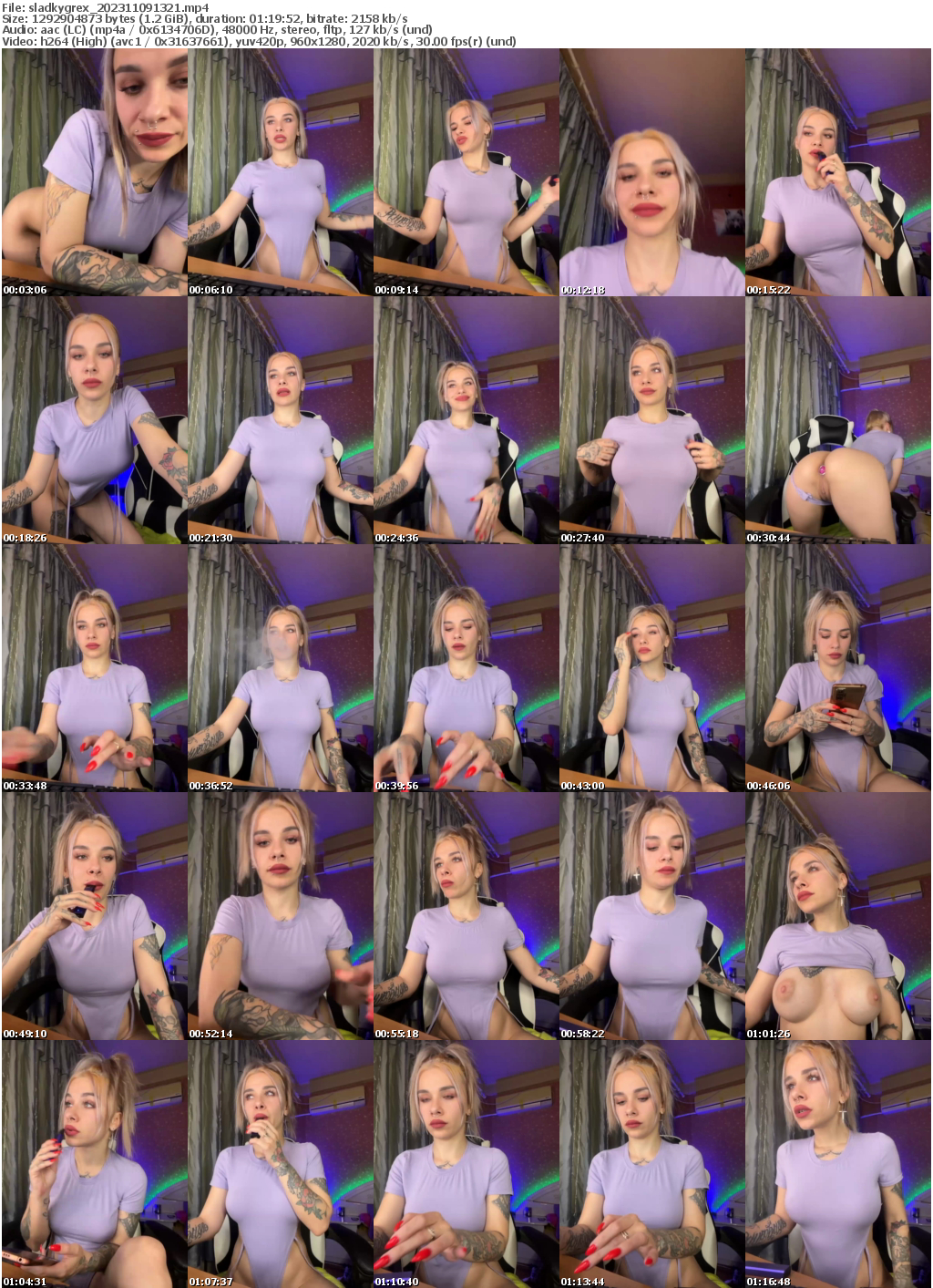 Preview thumb from sladkygrex on 2023-11-09 @ bongacams