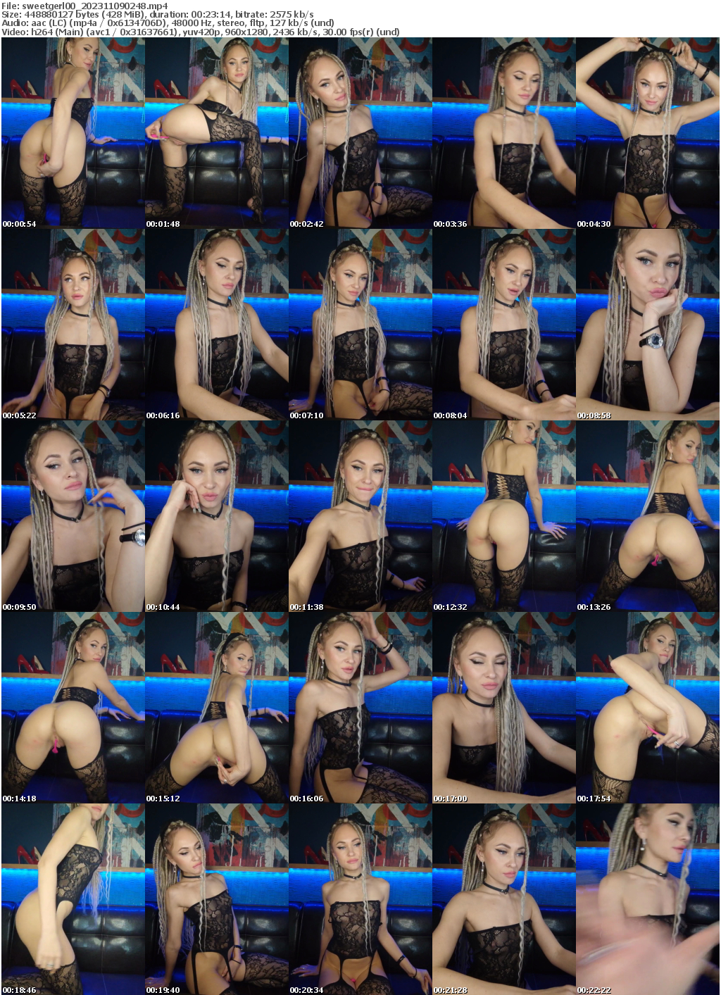 Preview thumb from sweetgerl00 on 2023-11-09 @ bongacams