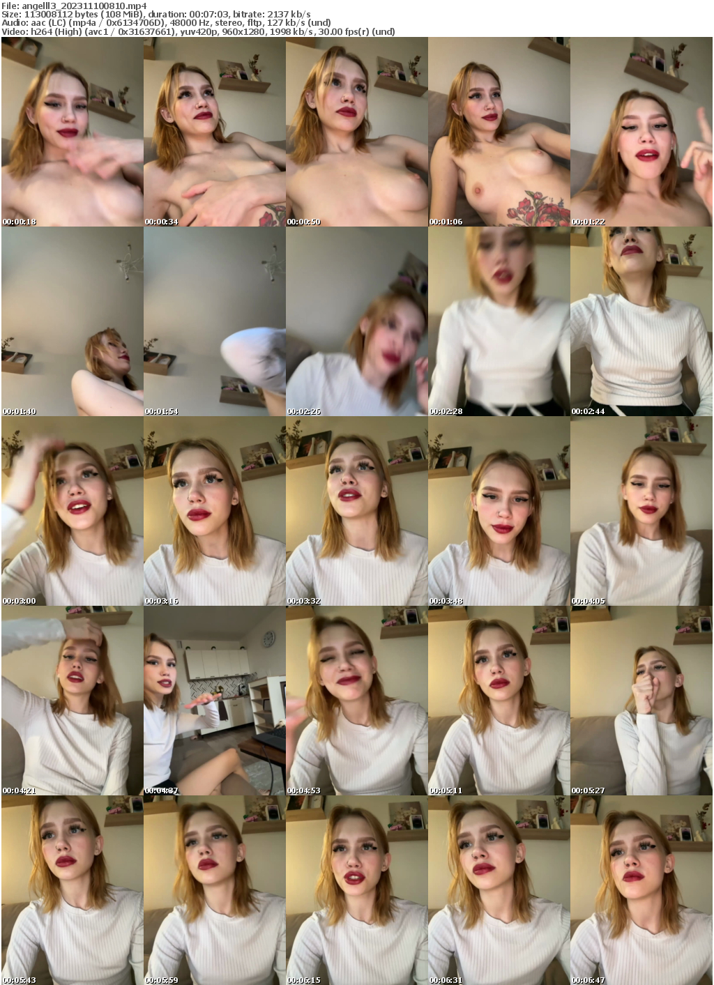 Preview thumb from angelll3 on 2023-11-10 @ bongacams