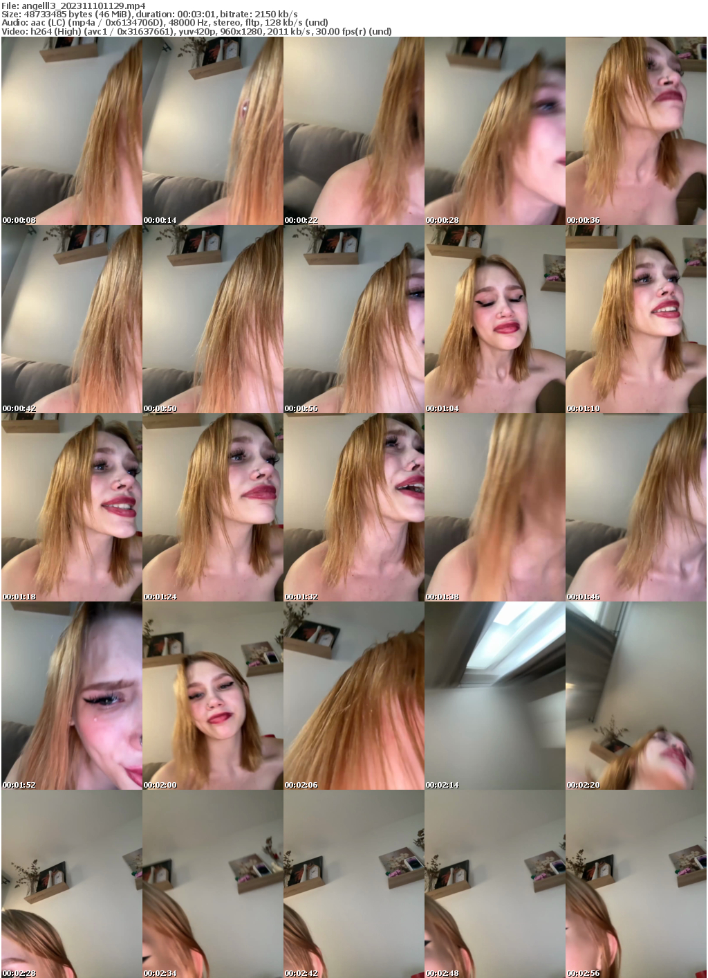 Preview thumb from angelll3 on 2023-11-10 @ bongacams