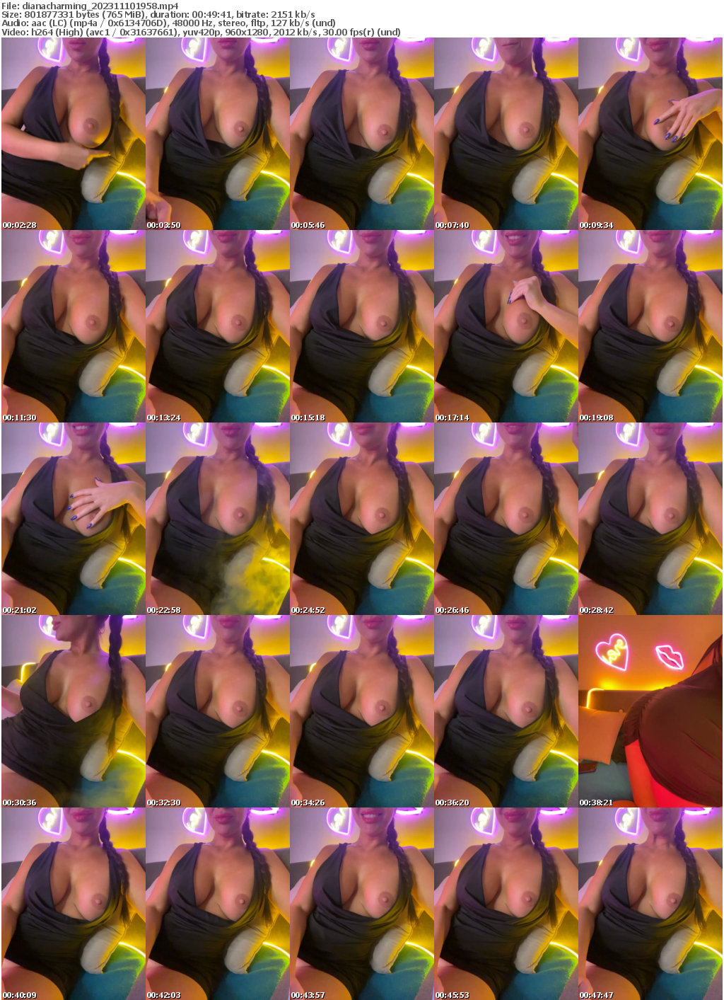 Preview thumb from dianacharming on 2023-11-10 @ bongacams