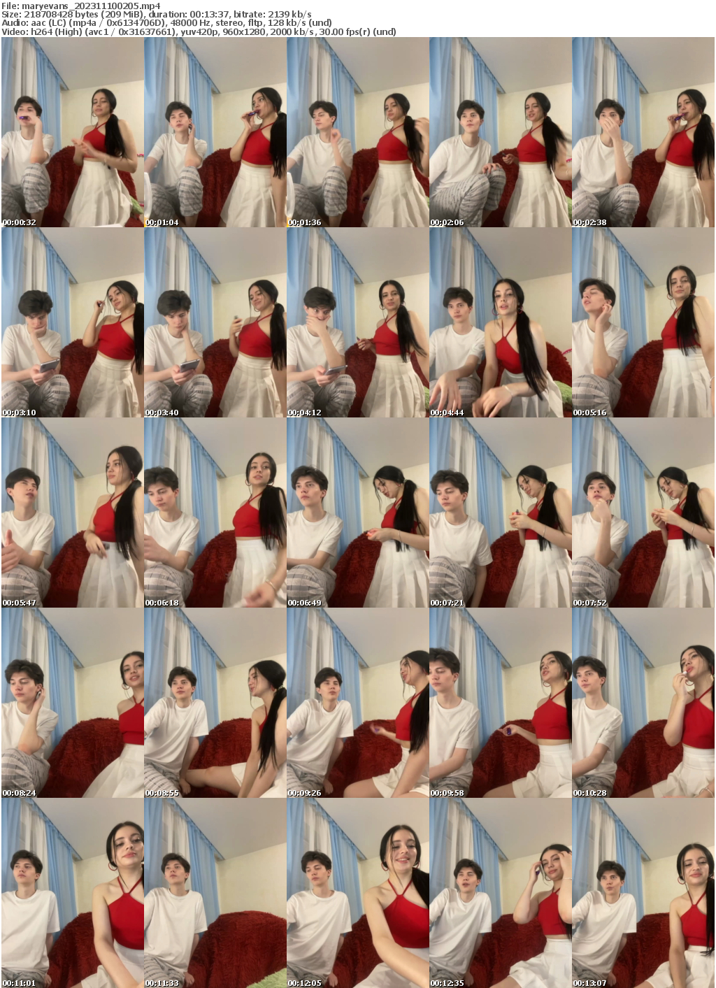 Preview thumb from maryevans on 2023-11-10 @ bongacams