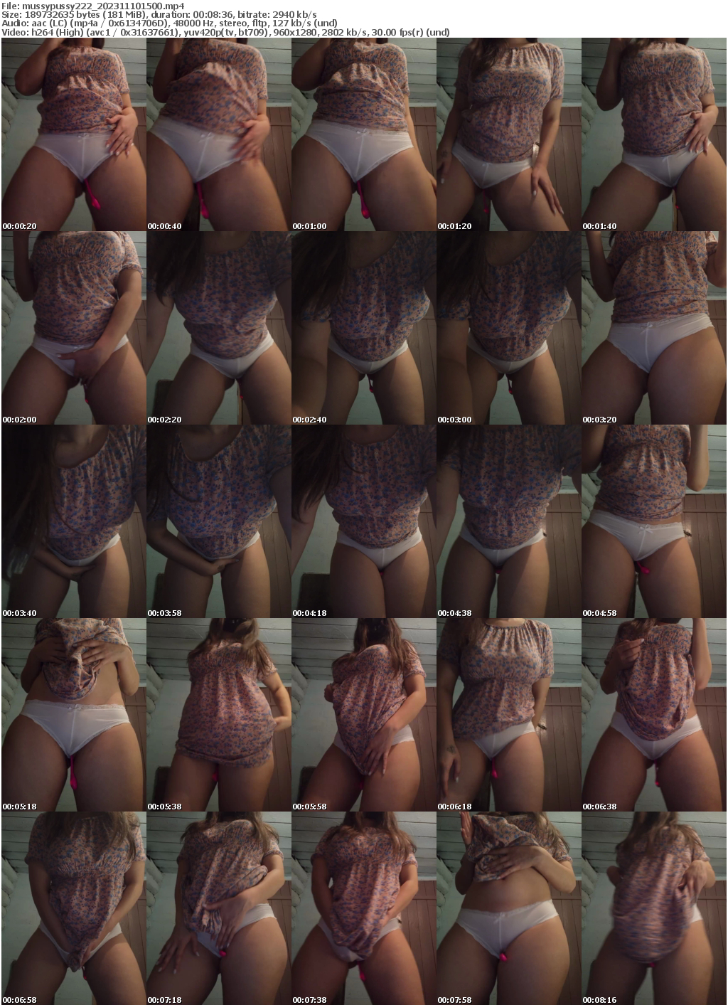 Preview thumb from mussypussy222 on 2023-11-10 @ bongacams