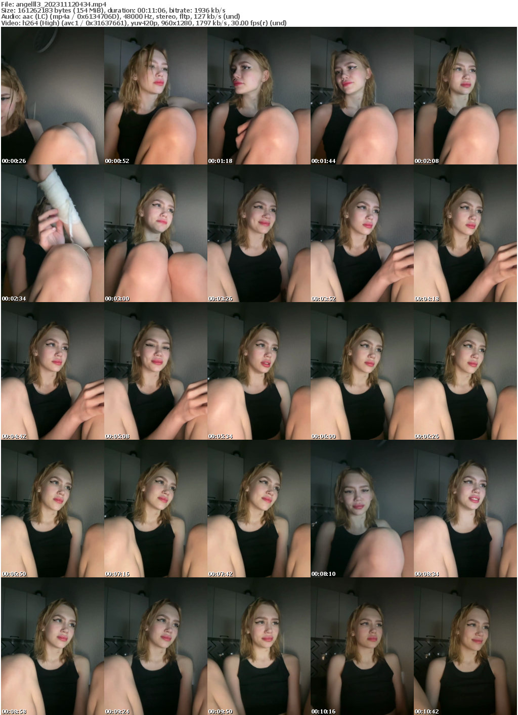 Preview thumb from angelll3 on 2023-11-12 @ bongacams