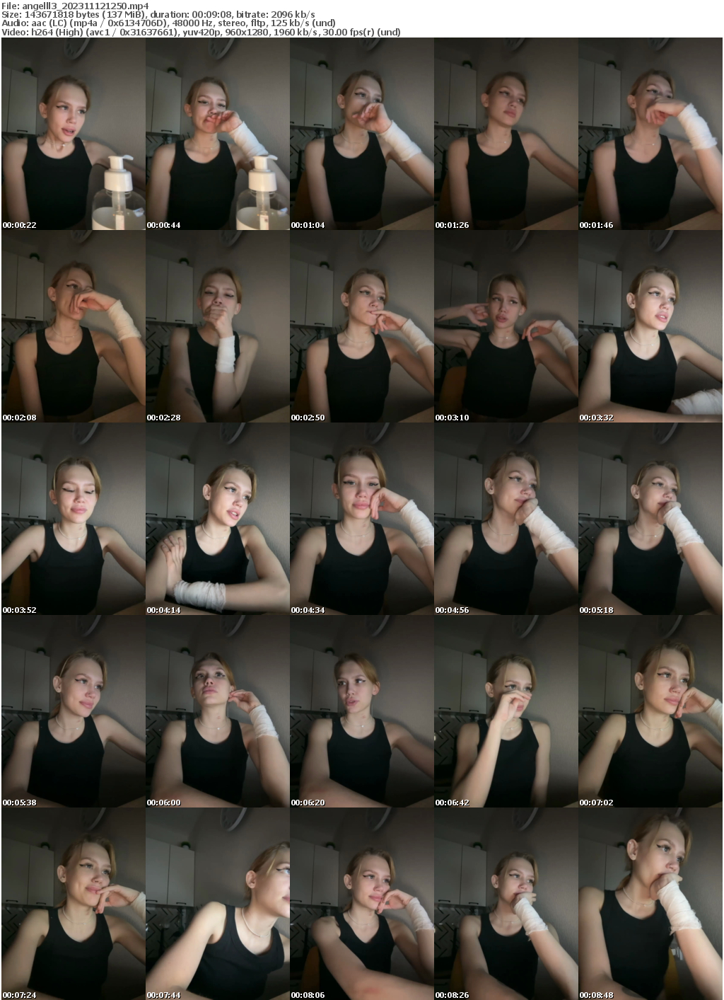 Preview thumb from angelll3 on 2023-11-12 @ bongacams