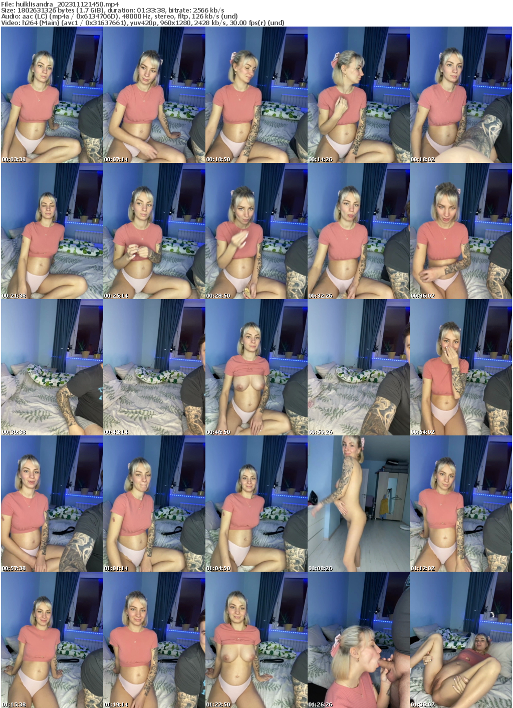 Preview thumb from hulklisandra on 2023-11-12 @ bongacams